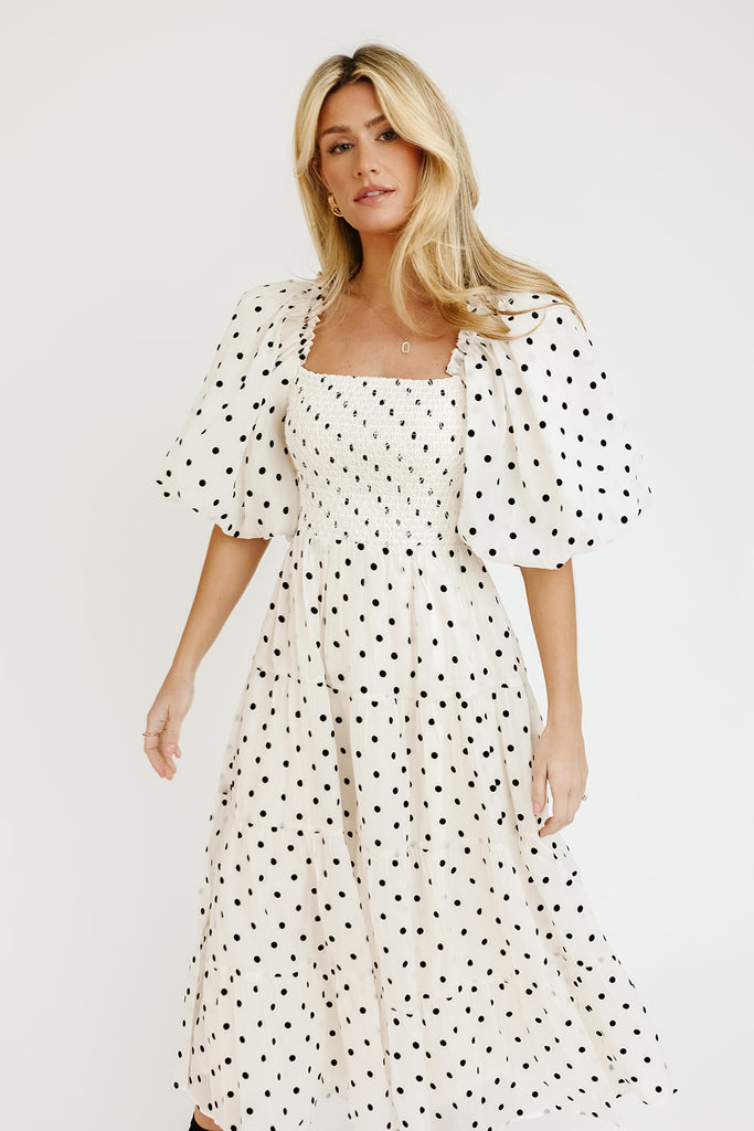 scout puff sleeve dress // polka dot *zoco exclusive*