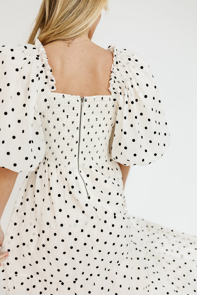 scout puff sleeve dress // polka dot *zoco exclusive*