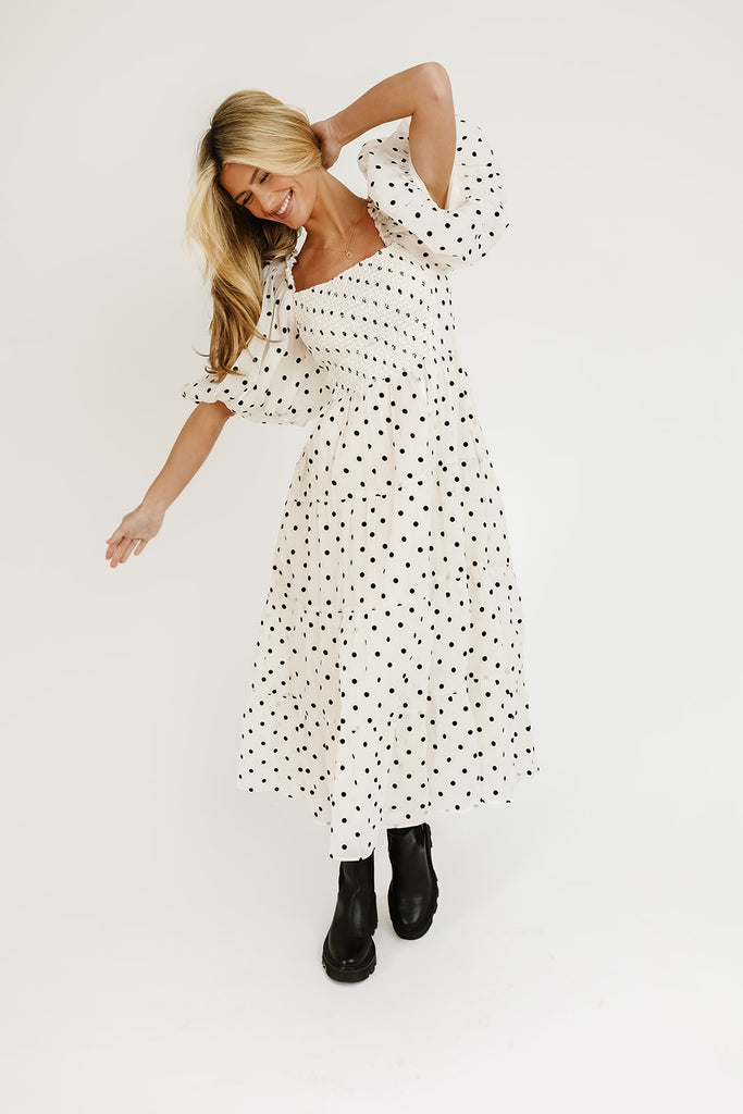 scout puff sleeve dress // polka dot *zoco exclusive*