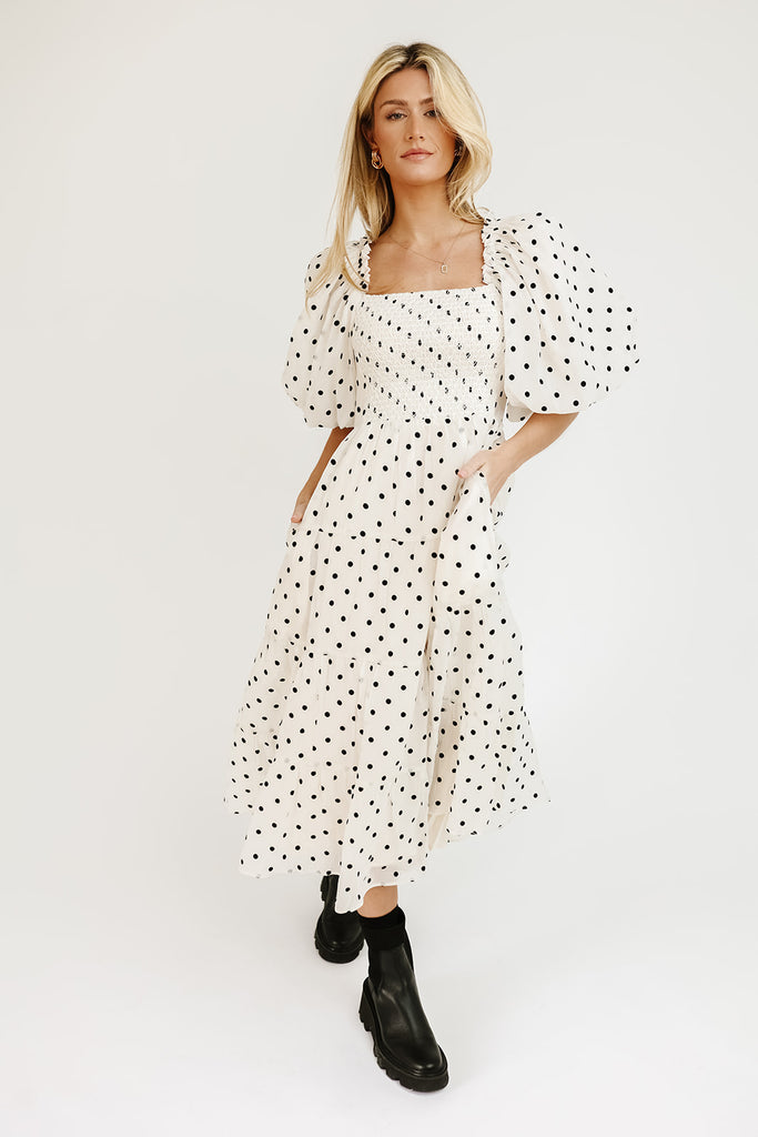 scout puff sleeve dress // polka dot *zoco exclusive*