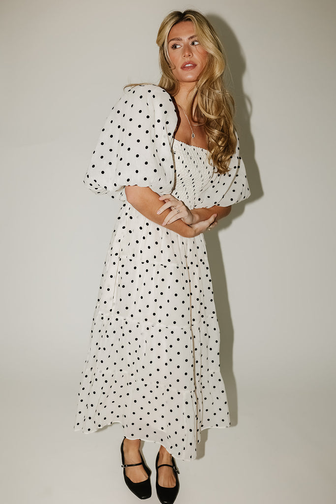 scout puff sleeve dress // polka dot *zoco exclusive*