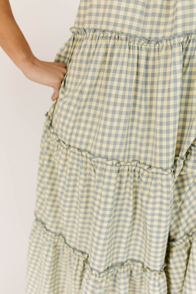 daymaker dress // blue + yellow gingham *zoco exclusive*