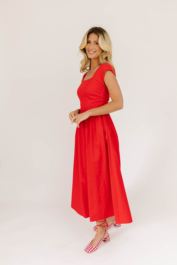 afterglow midi dress // red *restocked*