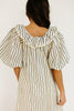 good luck puff sleeve dress // blue stripes *zoco exclusive*