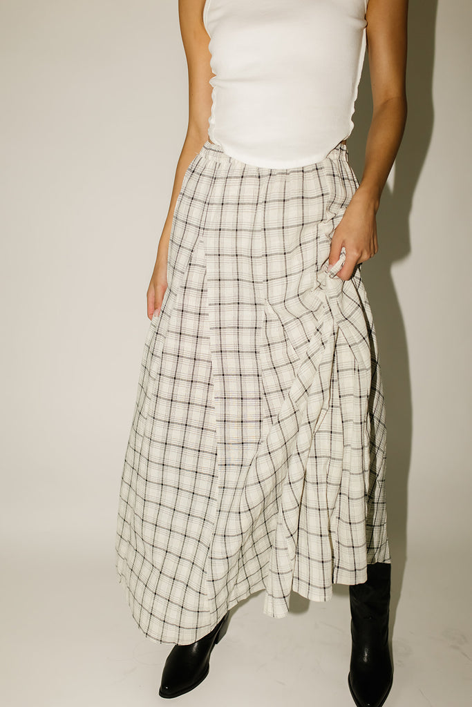 jennifer plaid maxi skirt