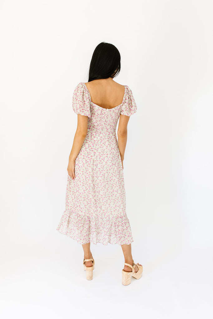 mckenna floral midi dress