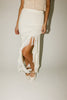 viv knit fringe skirt // cream