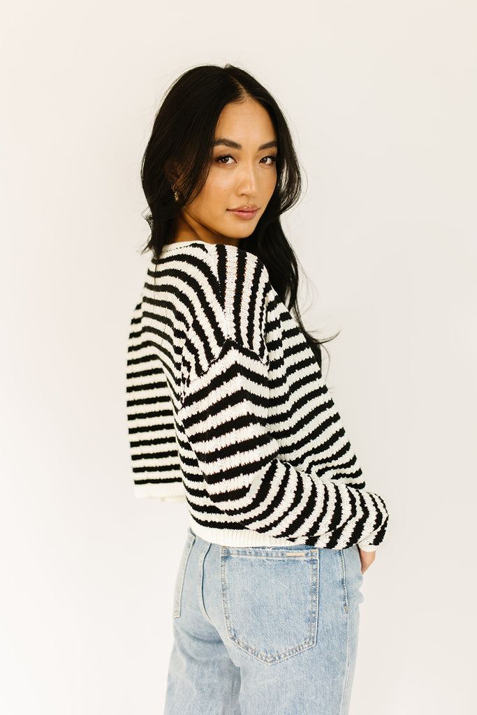 likewise striped sweater set