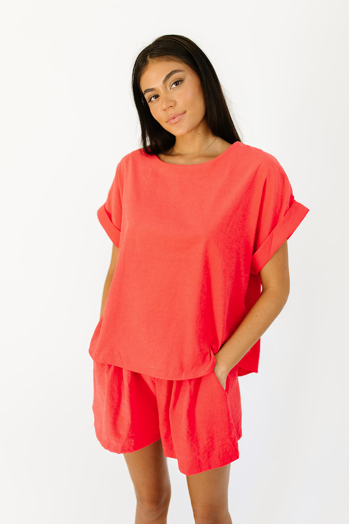 walk away set // neon coral