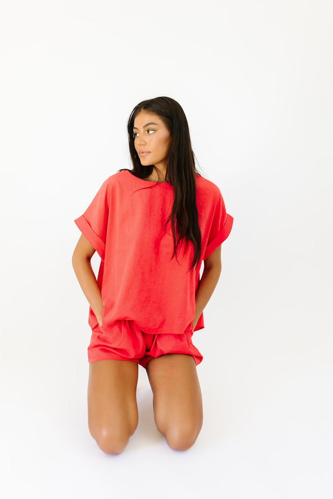 walk away set // neon coral