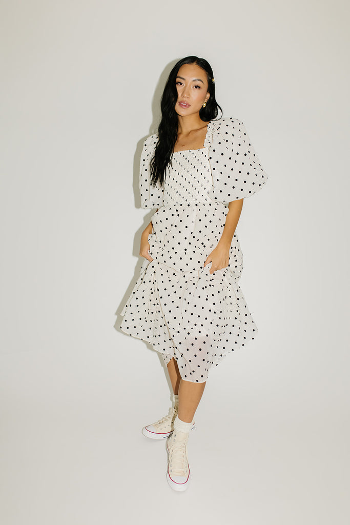 scout puff sleeve dress // polka dot *zoco exclusive*