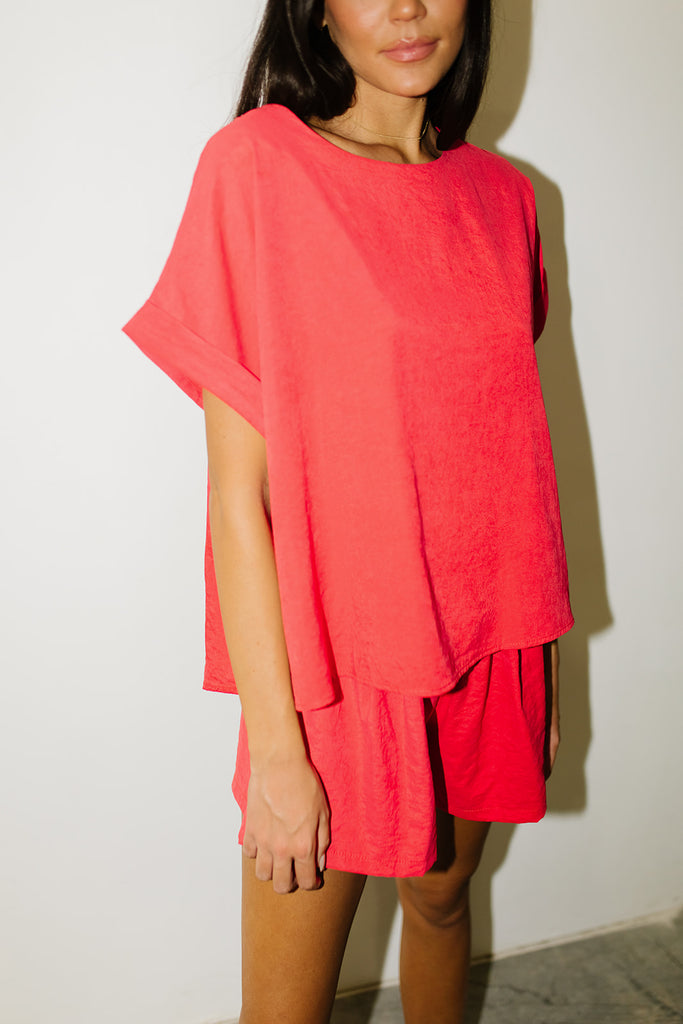 walk away set // neon coral