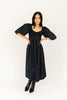 gala midi dress // navy