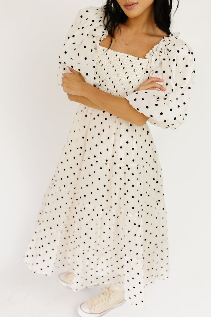 scout puff sleeve dress // polka dot *zoco exclusive*