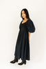 gala midi dress // navy