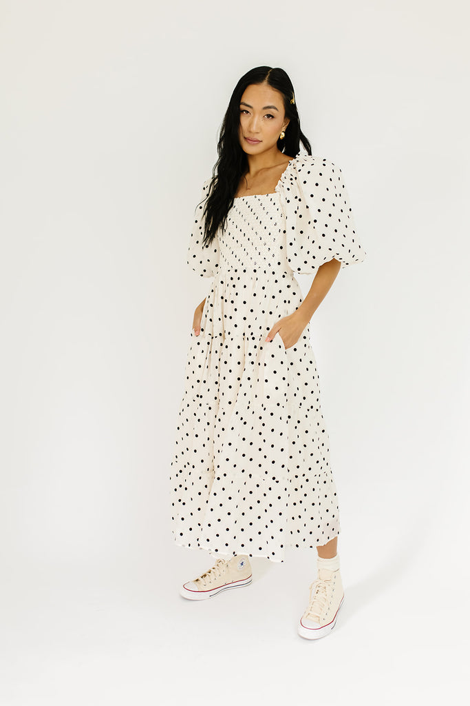 scout puff sleeve dress // polka dot *zoco exclusive*