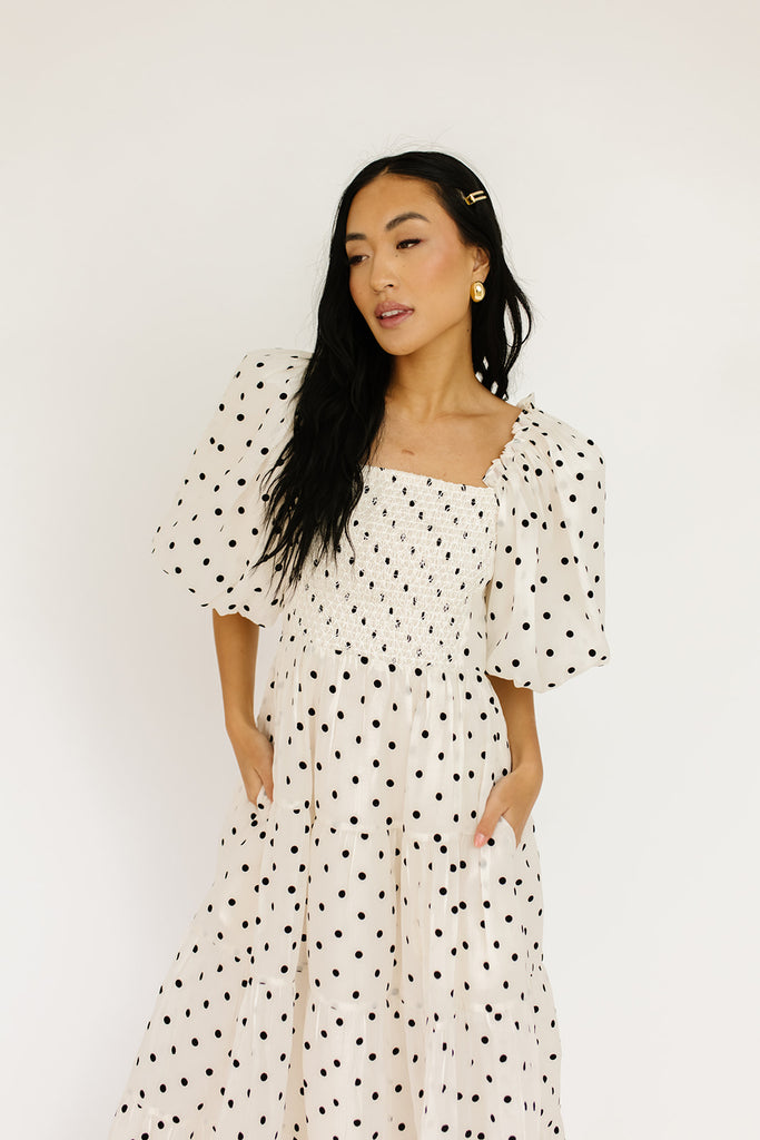 scout puff sleeve dress // polka dot *zoco exclusive*