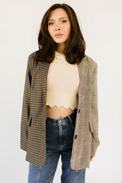 austin plaid blazer