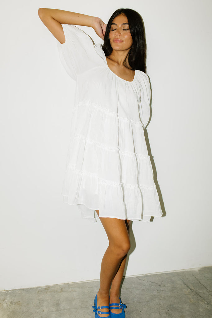 short daymaker dress // white *zoco exclusive*