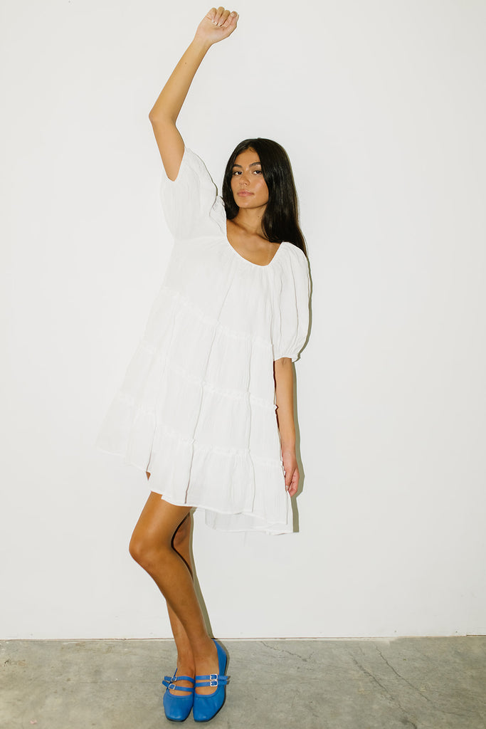 short daymaker dress // white *zoco exclusive*