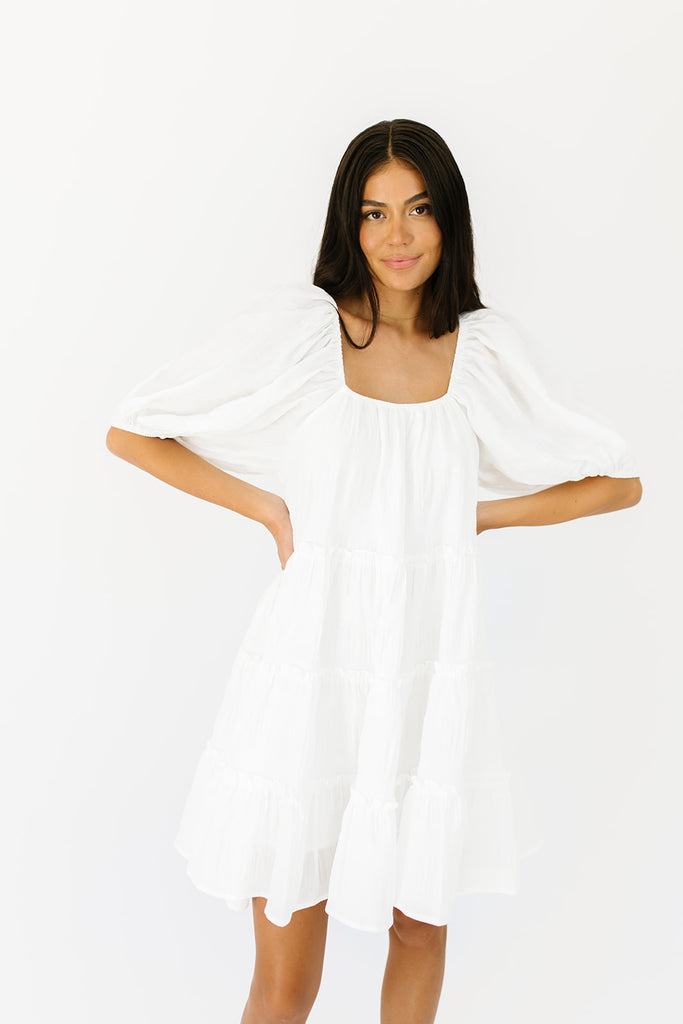 short daymaker dress // white *zoco exclusive*