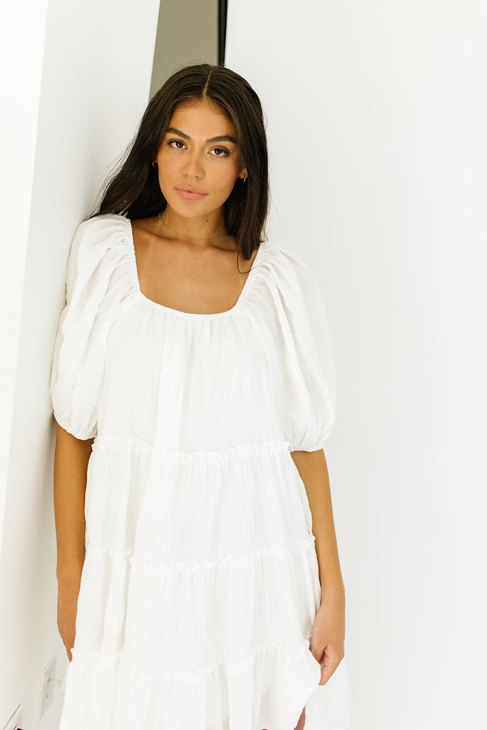 short daymaker dress // white *zoco exclusive*