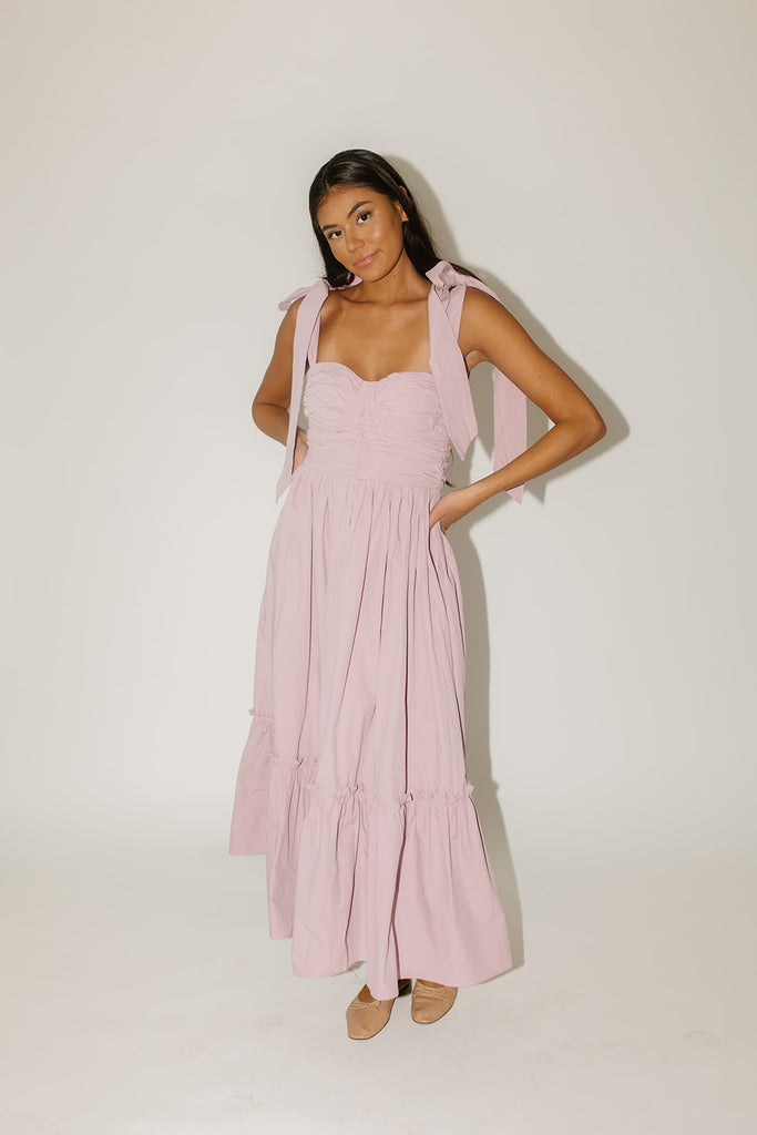 wesley maxi dress // mauve