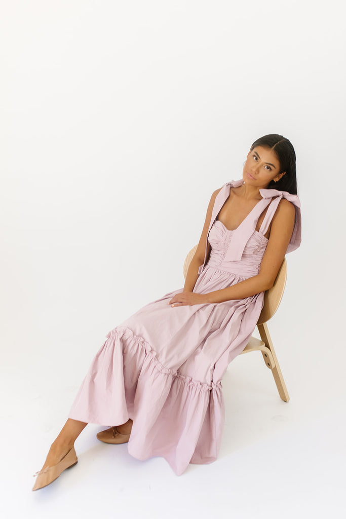 wesley maxi dress // mauve