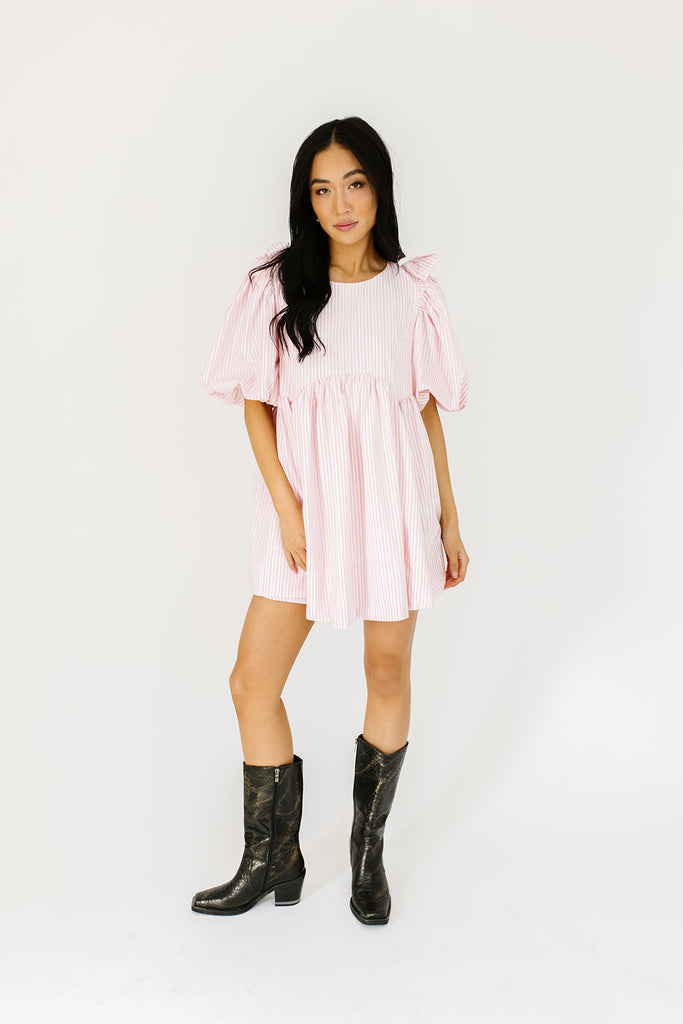 enchanted striped mini dress *restocked*