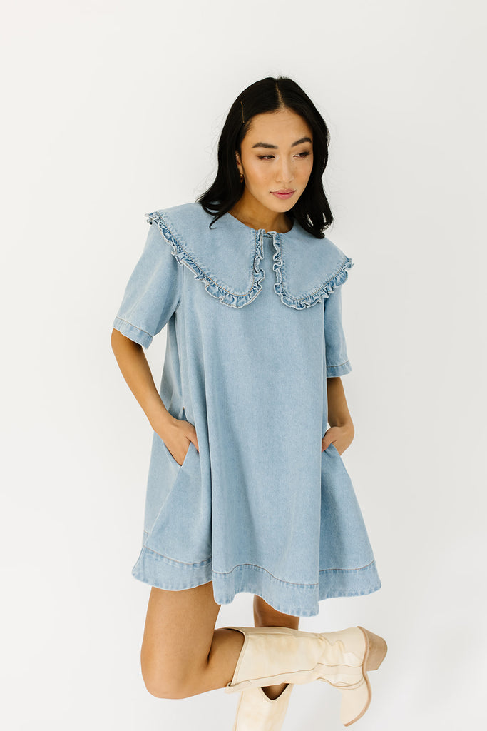 neverland denim dress *restocked*