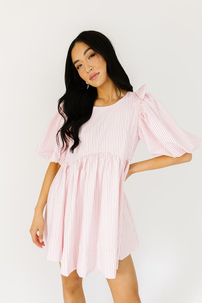 enchanted striped mini dress *restocked*