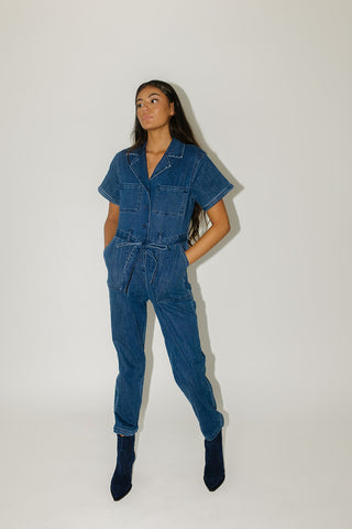 valerie denim romper