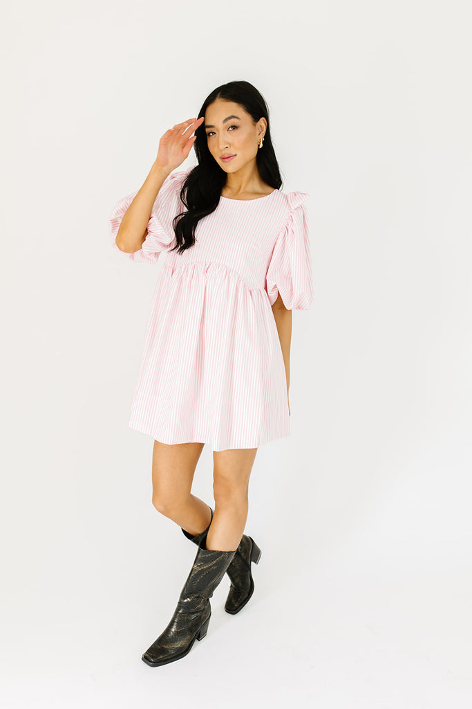 enchanted striped mini dress *restocked*