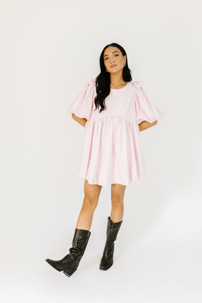 enchanted striped mini dress *restocked*
