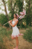 hadley mini dress + scarf // pink polka dot *zoco exclusive*