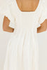 doe zipper midi dress // white *zoco exclusive*