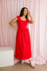 afterglow midi dress // red *zoco exclusive*