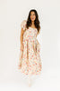 doe zipper midi dress // floral *zoco exclusive*