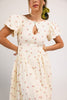 marloe midi dress // strawberry bliss *zoco exclusive*