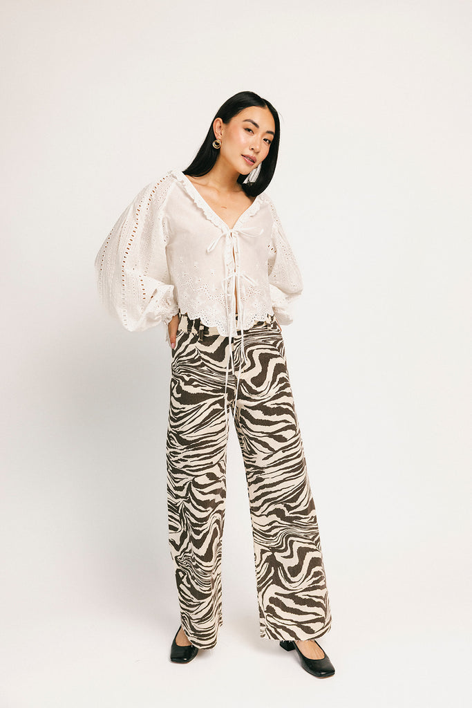 zebra denim