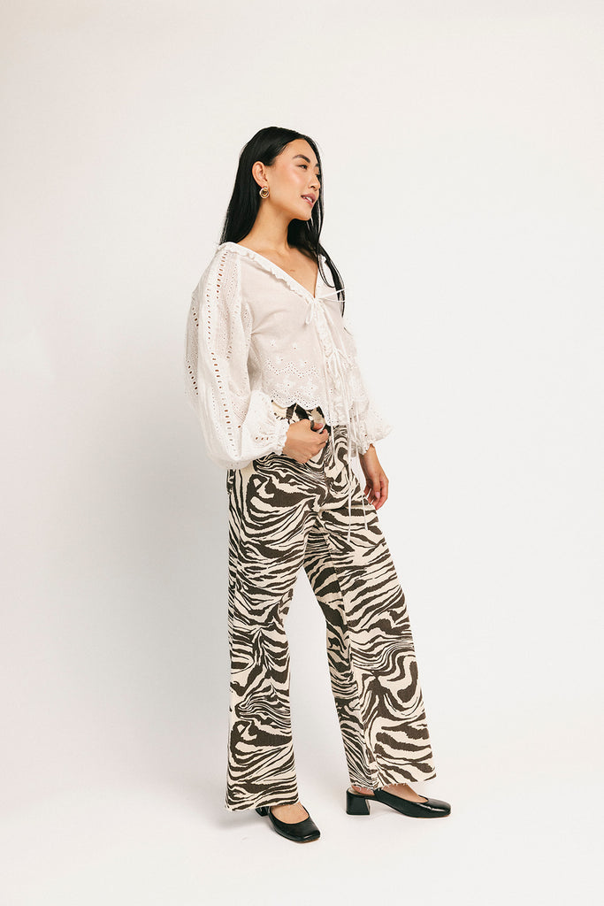 zebra denim