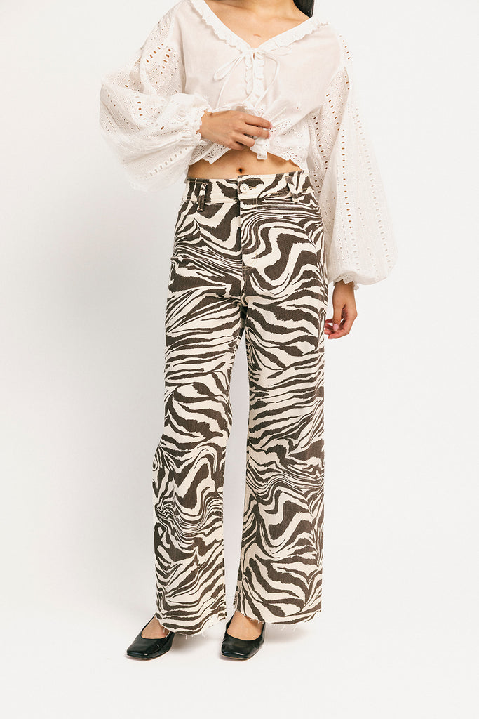zebra denim