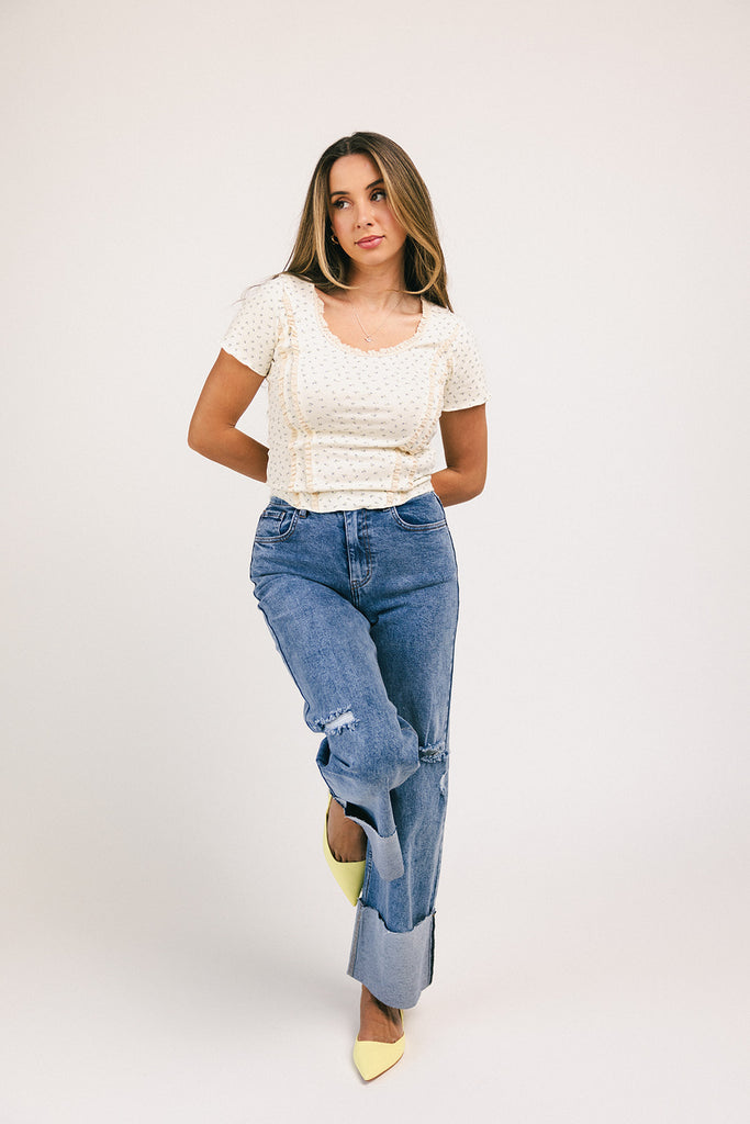 easy floral tee