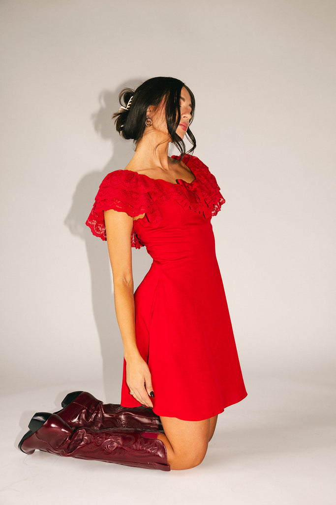 goldie mini dress // red *zoco exclusive*