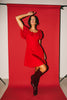 goldie mini dress // red *zoco exclusive*