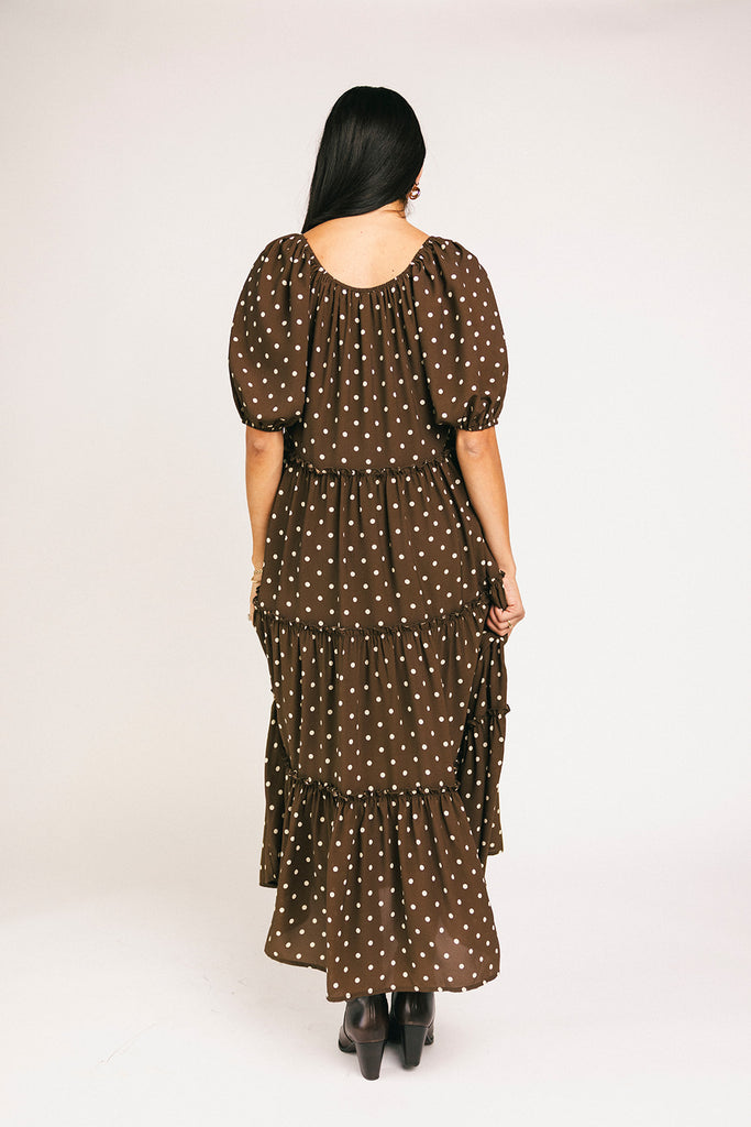 daymaker dress // mocha dot *zoco exclusive*