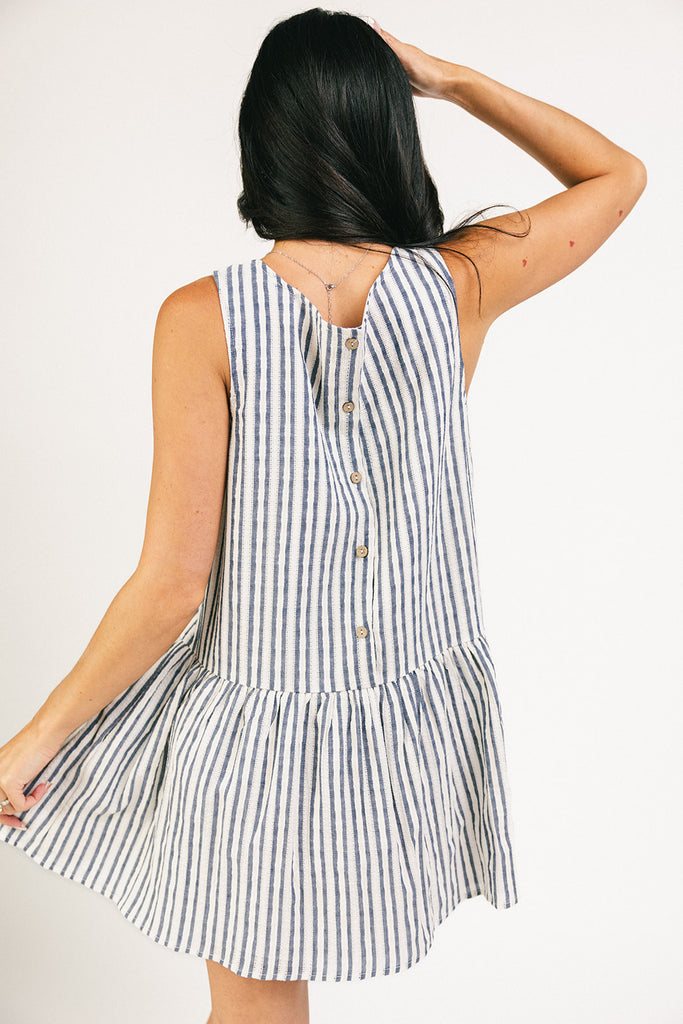 shirley striped mini dress
