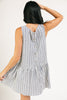 shirley striped mini dress