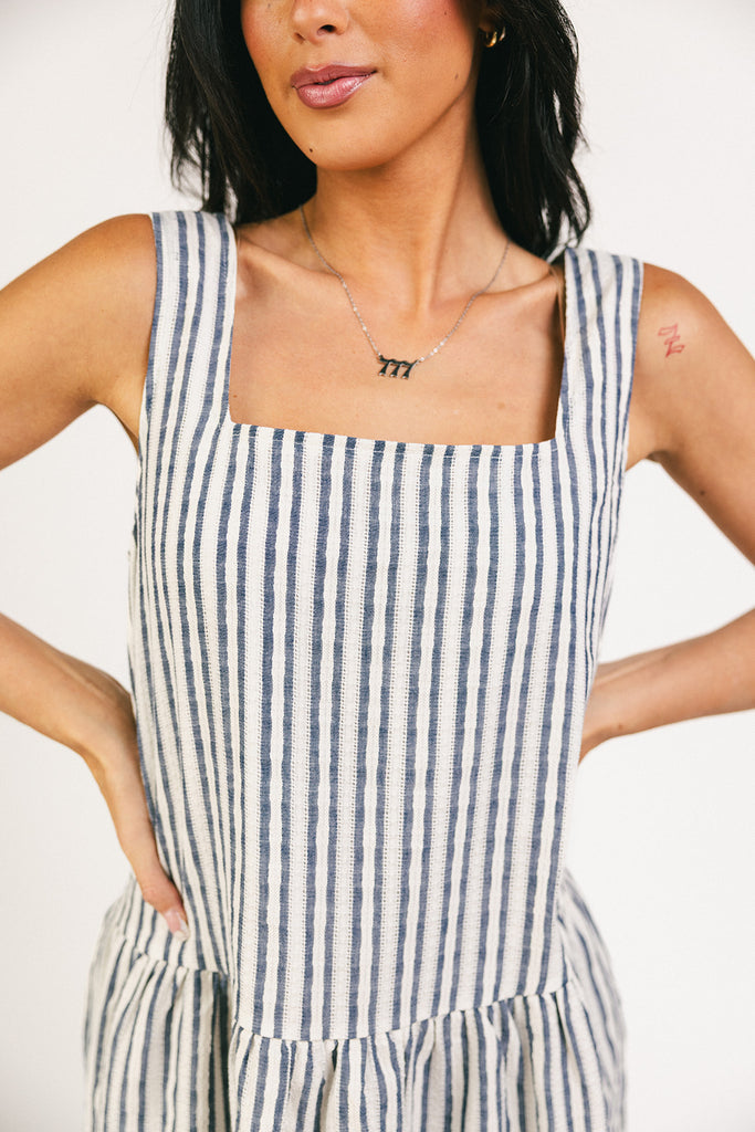shirley striped mini dress