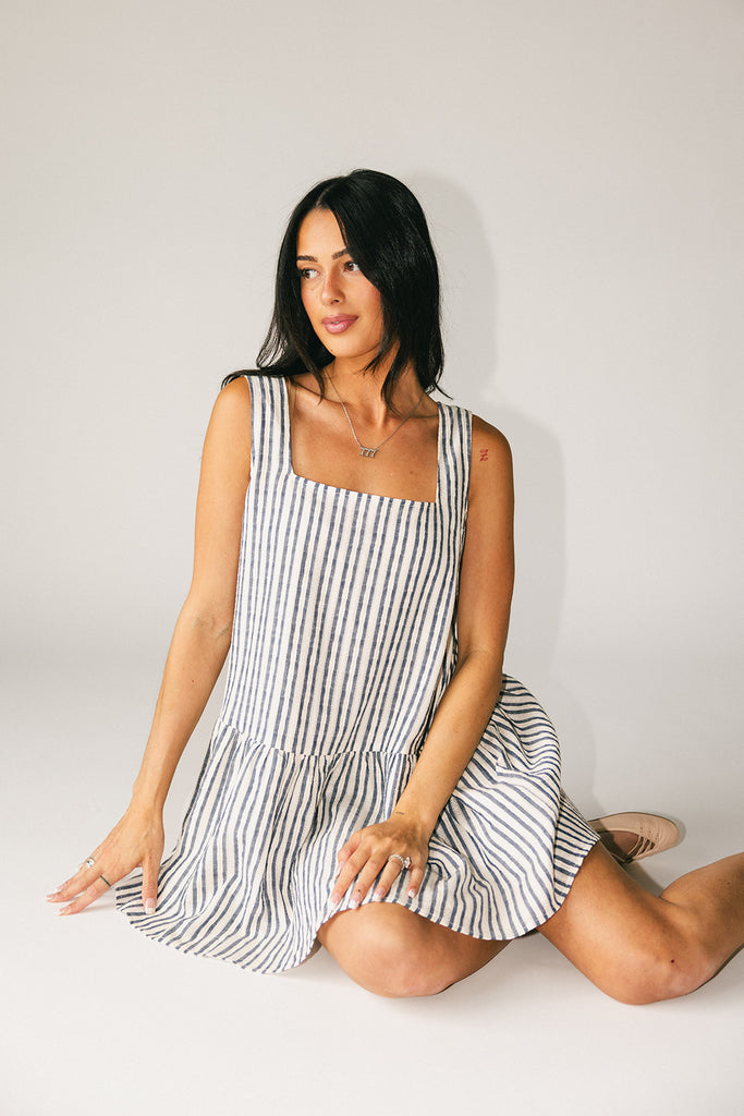 shirley striped mini dress